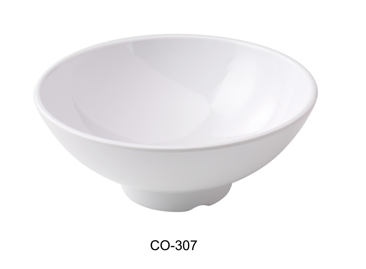 Picture of Yanco CO-307 Coupe Pattern 7.5 x 2.875 in. Bowl, White Color - Melamine - Pack of 24