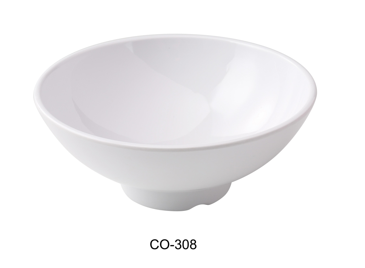 Picture of Yanco CO-308 Coupe Pattern Oval 8.5 x 3.5 in. Bowl, White Color - 36 oz - Melamine - Pack of 12