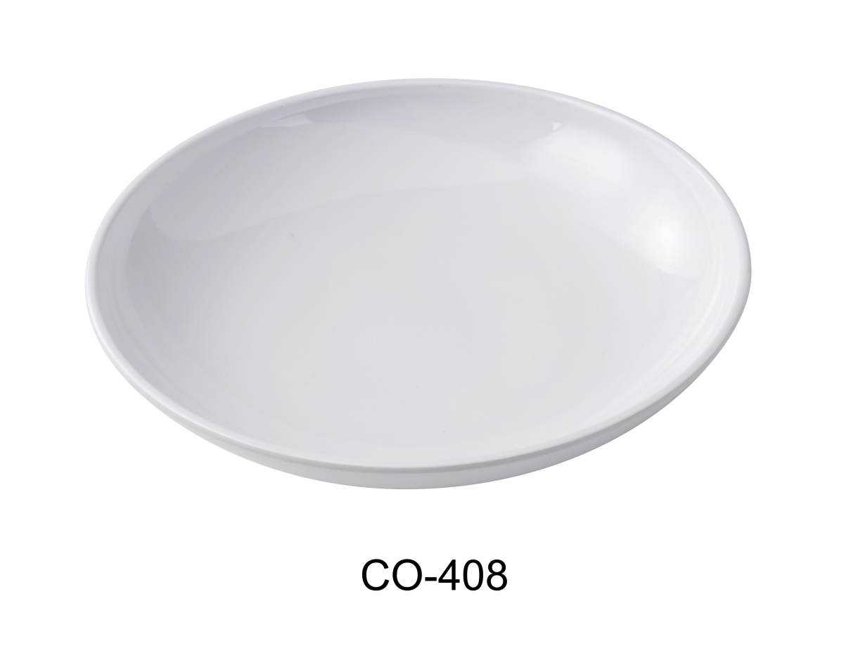 Picture of Yanco CO-408 Coupe Pattern 8.75 x 2 in. Salad Bowl, White Color - 18 oz - Melamine - Pack of 24