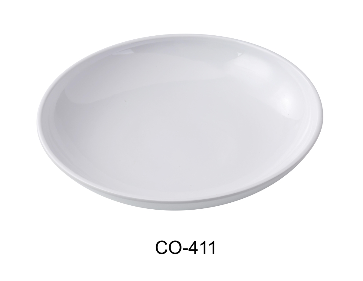 Picture of Yanco CO-411 Coupe Pattern 11 x 2.5 in. Salad Bowl, White Color - 36 oz - Melamine - Pack of 12