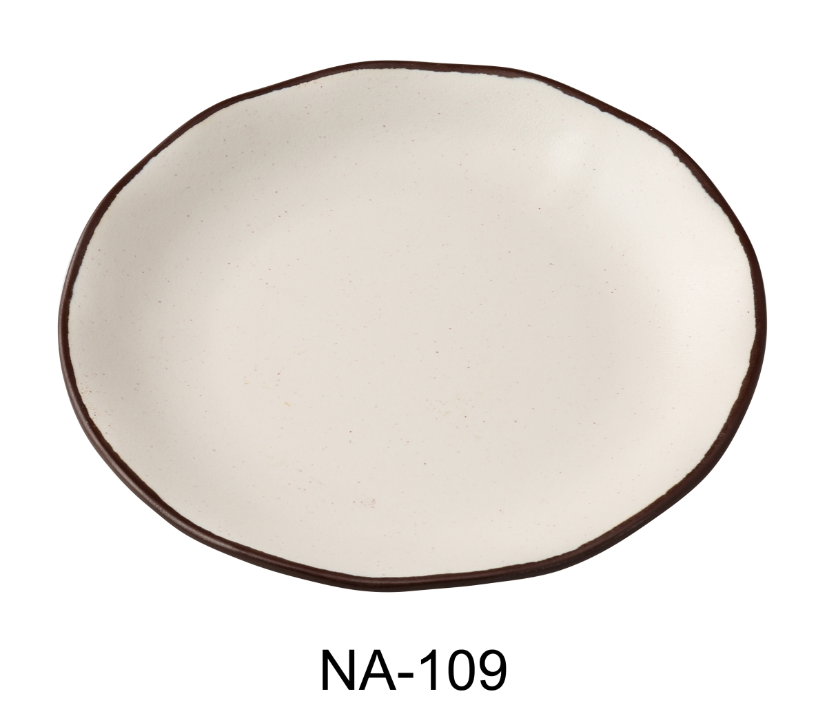 Picture of Yanco NA-109 Nature Art 9 x 3.4 in. Round Plate, White - Melamine - Pack of 24