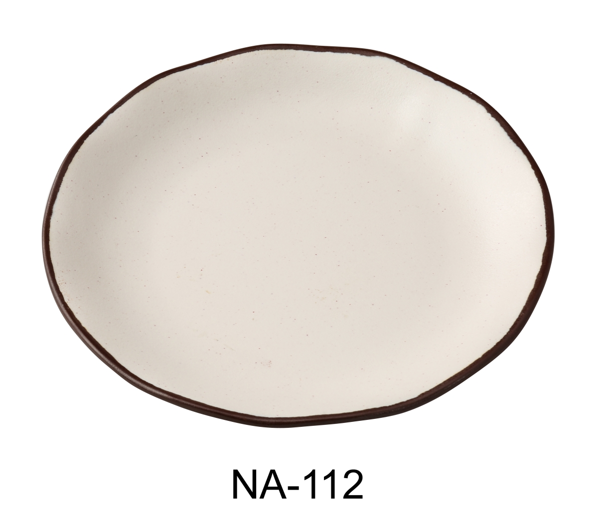 Picture of Yanco NA-112 Nature Art 12 x 1.25 in. Round Plate, White - Melamine - Pack of 12