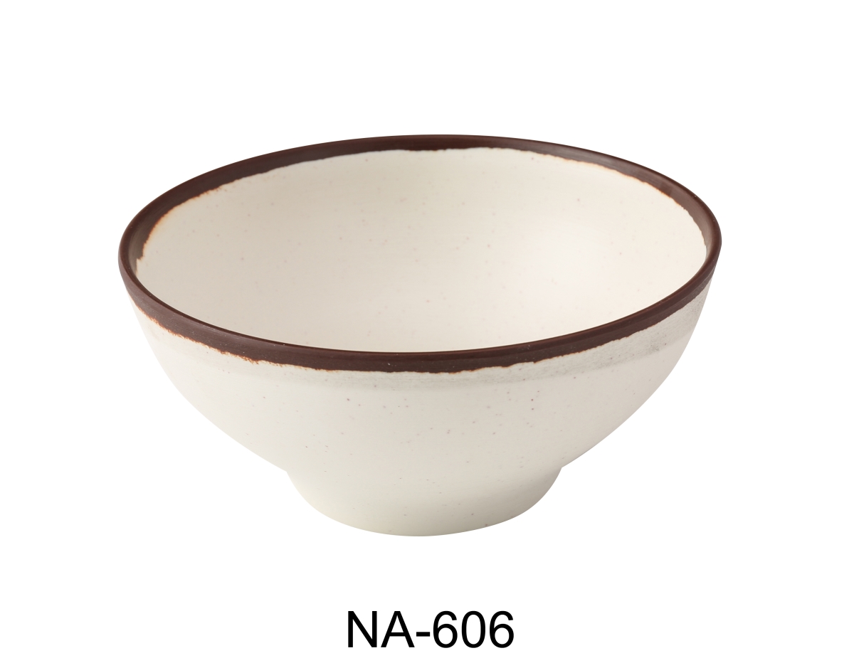 Picture of Yanco NA-606 Nature Art 6.5 x 3 in. Bowl, White - 28 oz - Melamine - Pack of 48