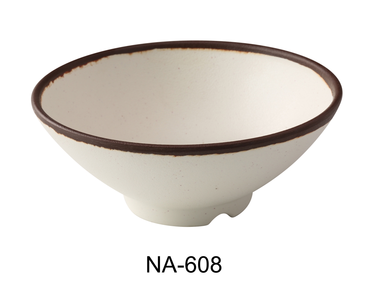 Picture of Yanco NA-608 Nature Art 8 x 3.125 in. Ramen Bowl&#44; White - 38 oz - Melamine - Pack of 24