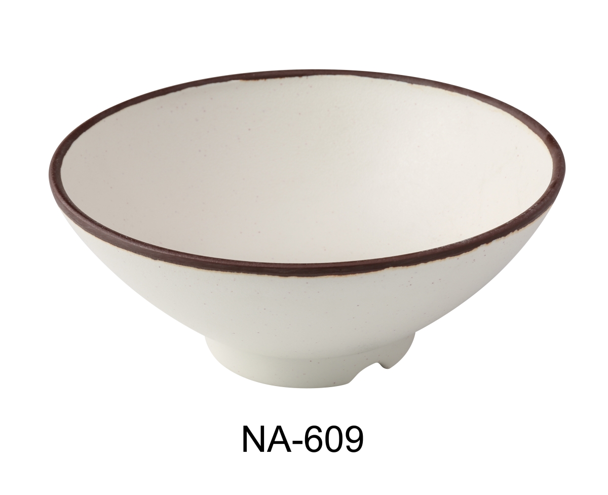 Picture of Yanco NA-609 Nature Art 9 x 3.5 in. Ramen Bowl&#44; White - 55 oz - Melamine - Pack of 24