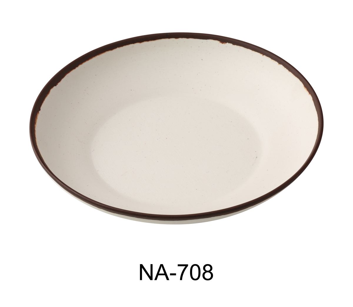 Picture of Yanco NA-708 Nature Art 8 x 1.5 in. Salad & Soup Bowl&#44; White - 20 oz - Melamine - Pack of 36