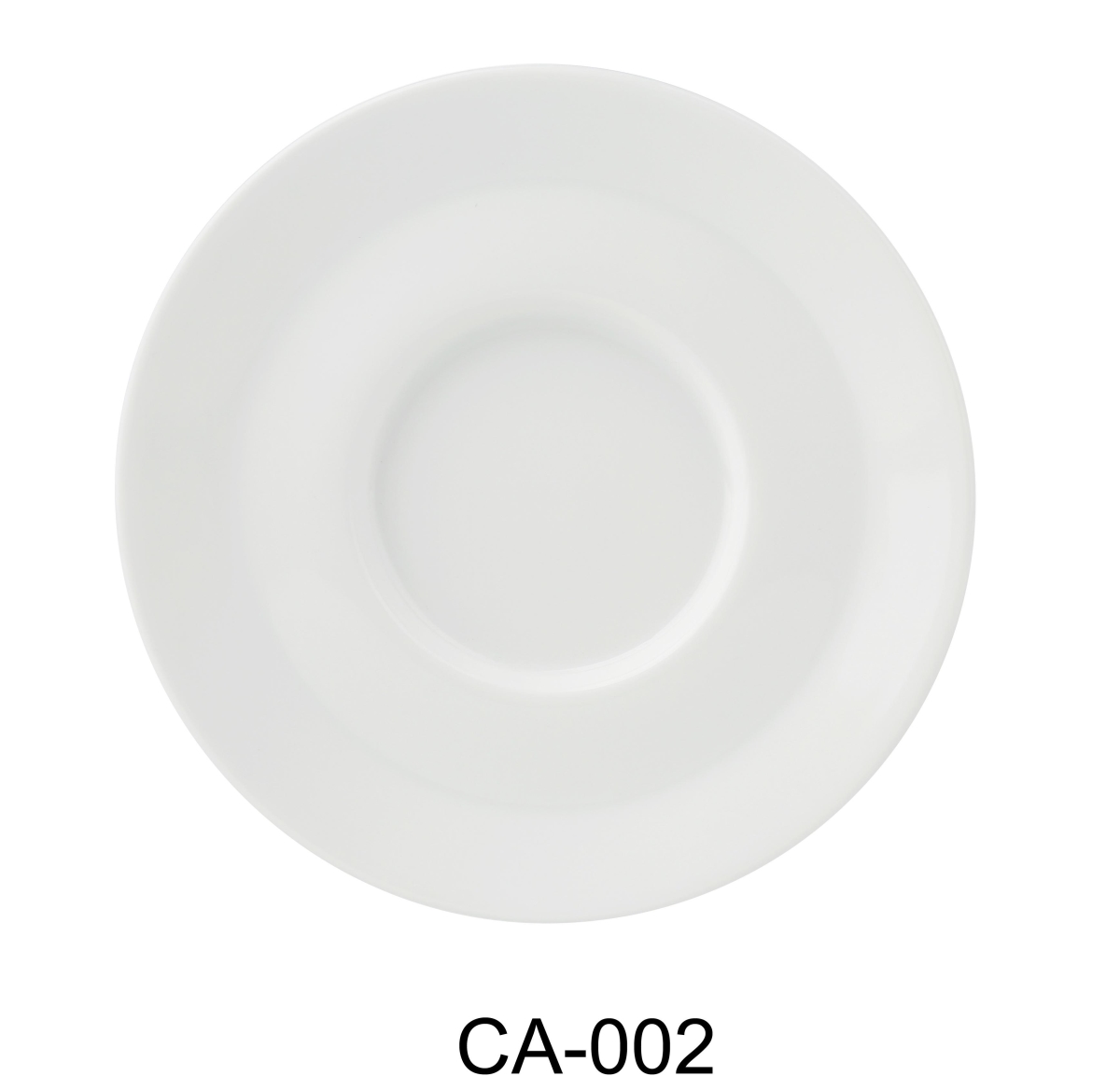 Picture of Yanco CA-002 Cambria 5.5 in. Saucer&#44; Bright White - China - Pack of 36