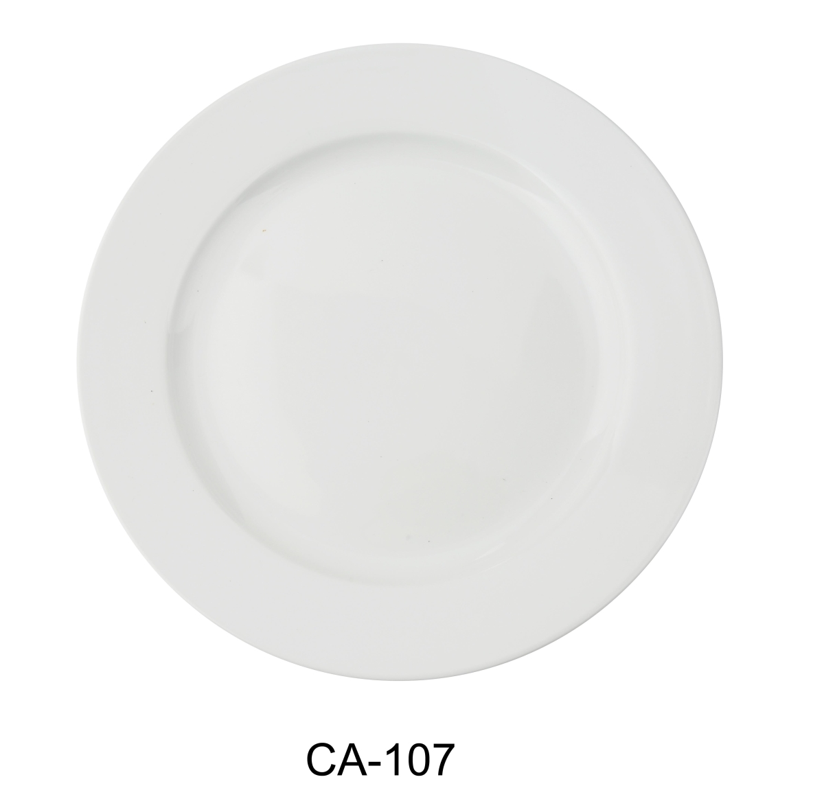 Picture of Yanco CA-107 Cambria 7.5 in. Round Plate, Bright White - China - Pack of 36