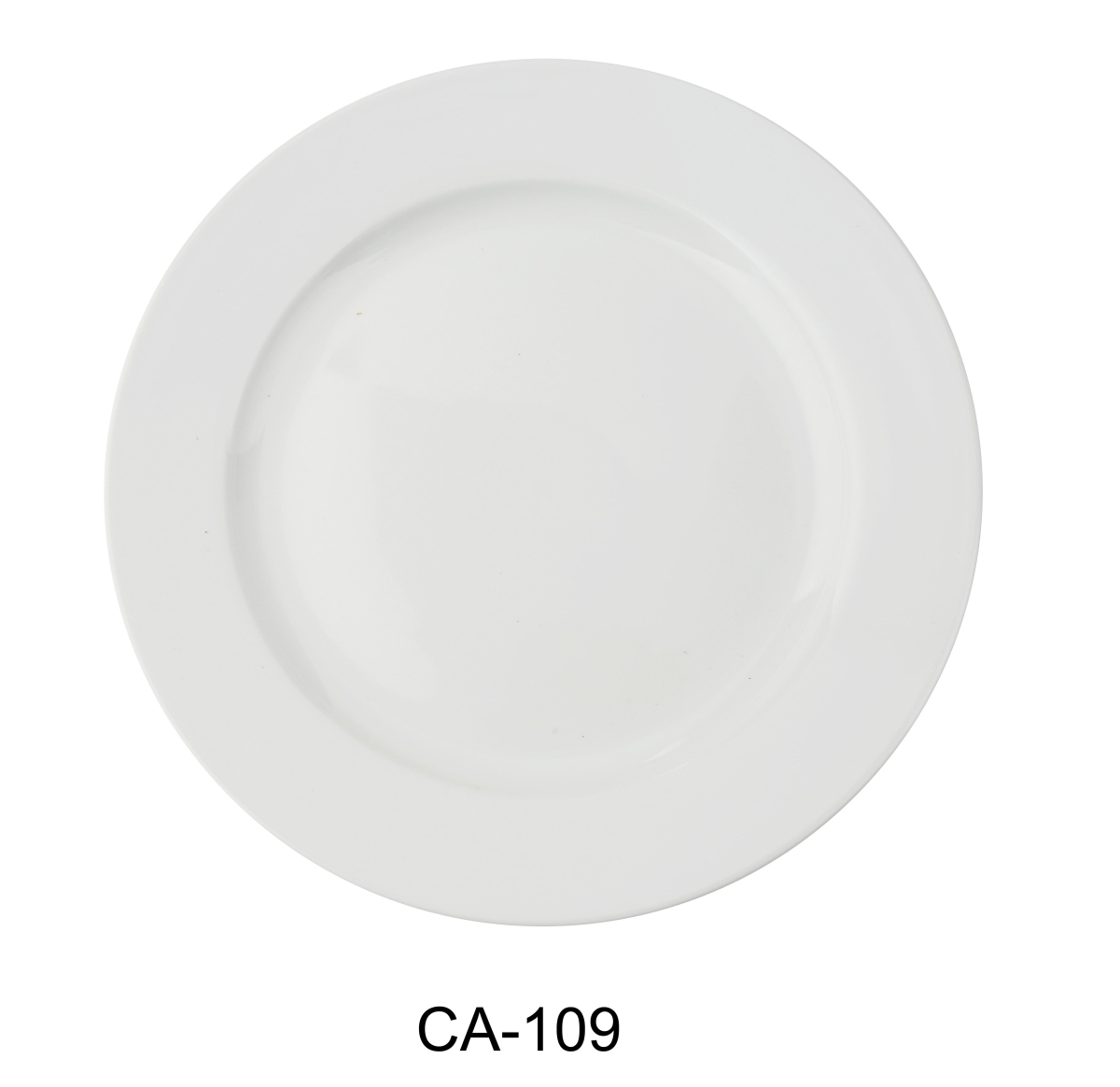 Picture of Yanco CA-109 Cambria 9 in. Round Plate, Bright White - China - Pack of 24