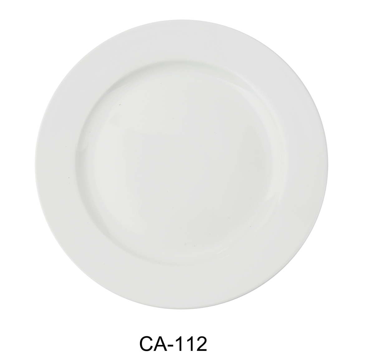 Picture of Yanco CA-112 Cambria 12 in. Round Plate, Bright White - China - Pack of 12