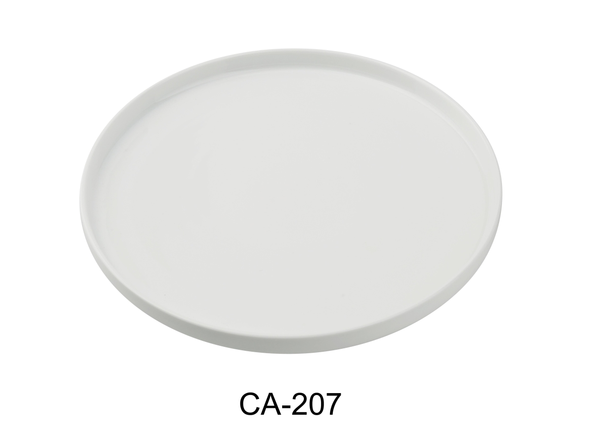 Picture of Yanco CA-207 Cambria Round Plate with Upright Rim, Bright White - 7.25 x .875 in. - China - Pack of 36