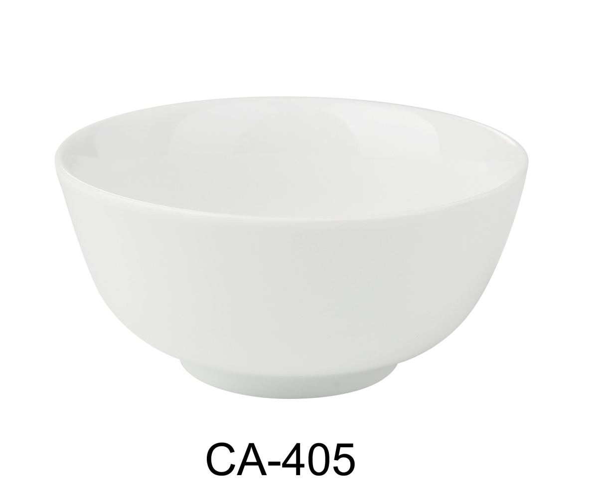 Picture of Yanco CA-405 Cambria 4.625 x 2.375 in. Rice Bowl, Bright White - 10 oz - China - Pack of 36