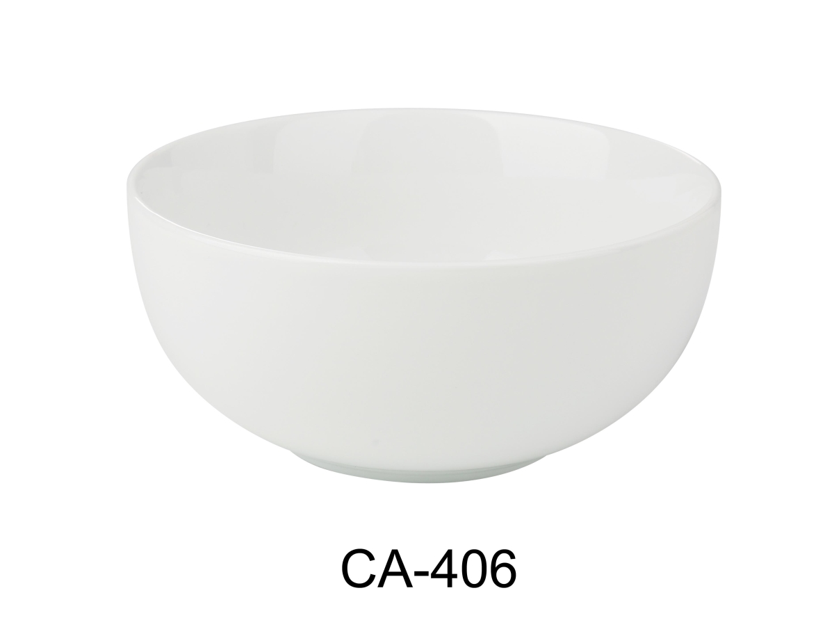 Picture of Yanco CA-406 Cambria 5.875 x 2.75 in. Cereal Bowl, Bright White - 18 oz - China - Pack of 36