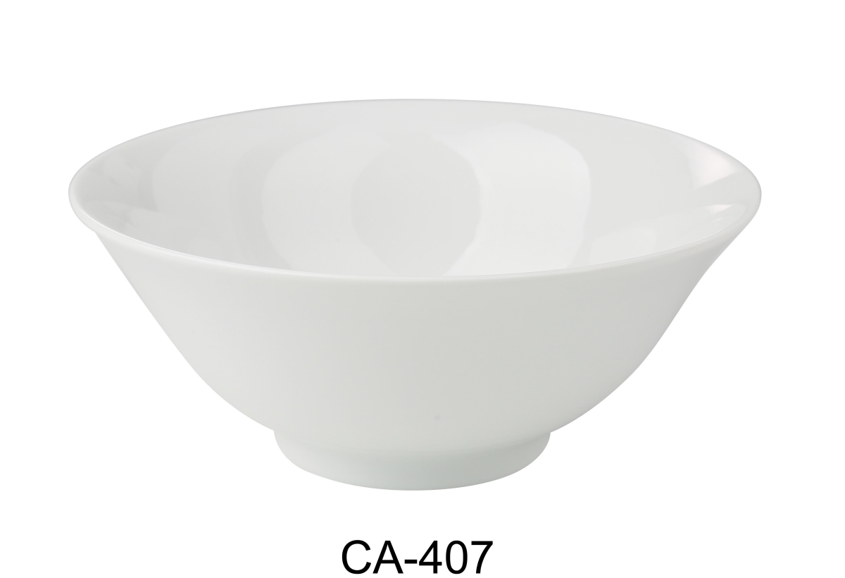 Picture of Yanco CA-407 Cambria 7.5 x 3.25 in. Ramen Bowl, Bright White - 30 oz - China - Pack of 24