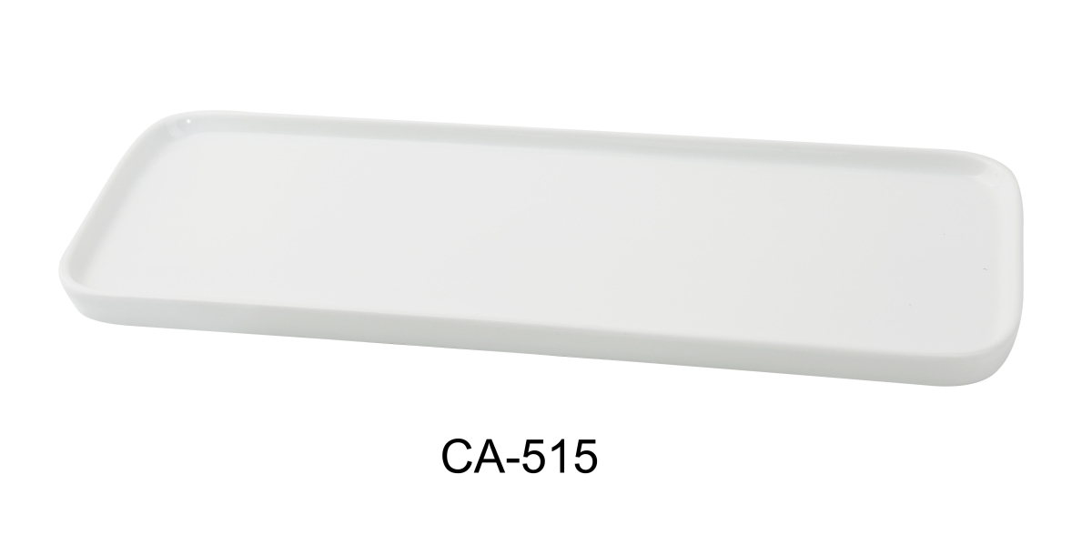 Picture of Yanco CA-515 Cambria X 15.875 x 5.5 x 0.625 in. Rectangular Plate, Bright White - China - Pack of 12