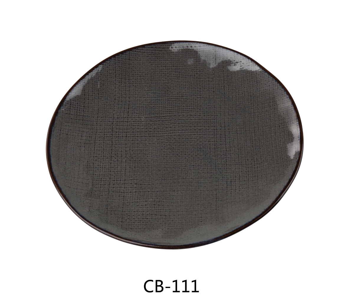 Picture of Yanco CB-111 Cowboy 11.5 x 1 in. Round Coupe Plate, Brown - China - Pack of 12