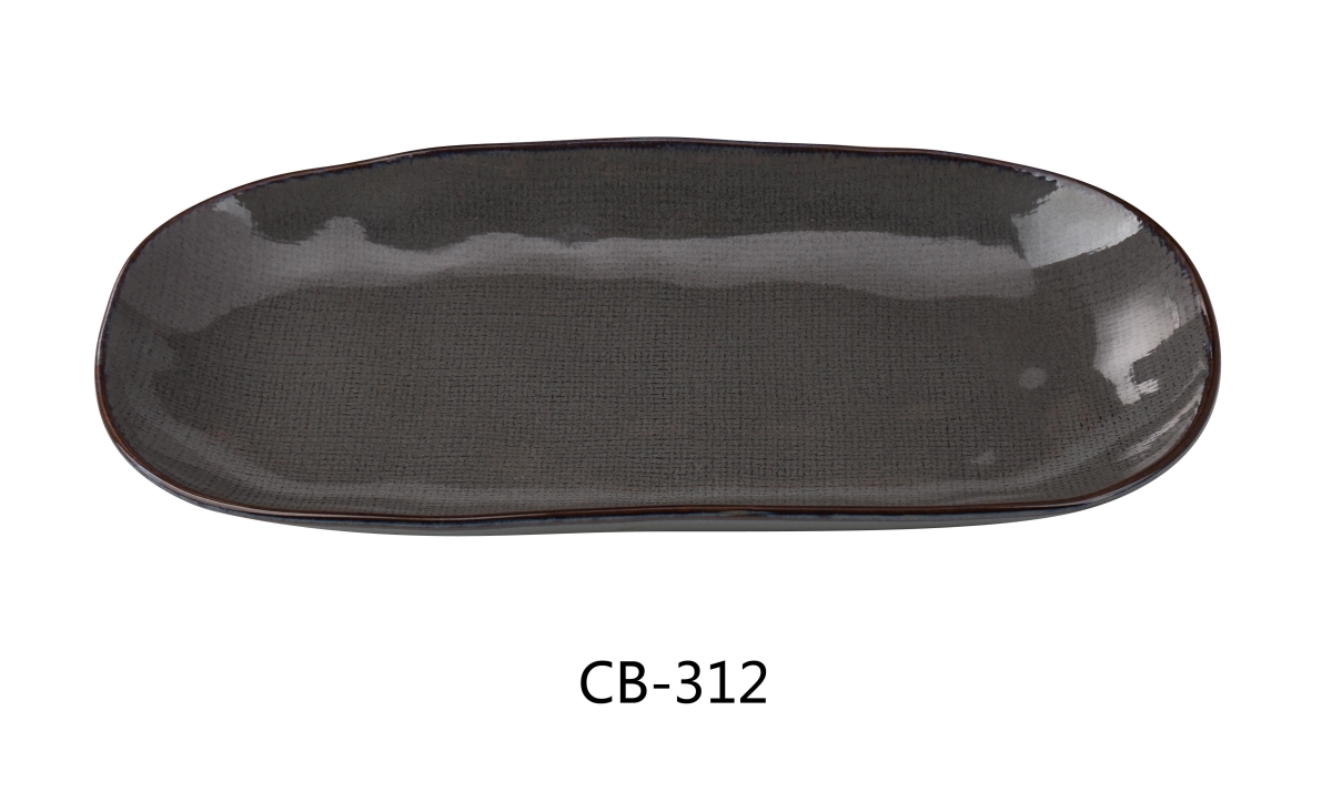 Picture of Yanco CB-312 Cowboy 12.125 x 6.75 x 1.25 in. Rectangular Plate, Brown - China - Pack of 12