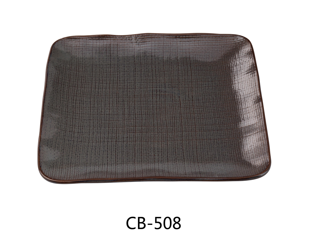 Picture of Yanco CB-508 Cowboy 8.25 x 0.75 in. Square Plate, Brown - China - Pack of 24