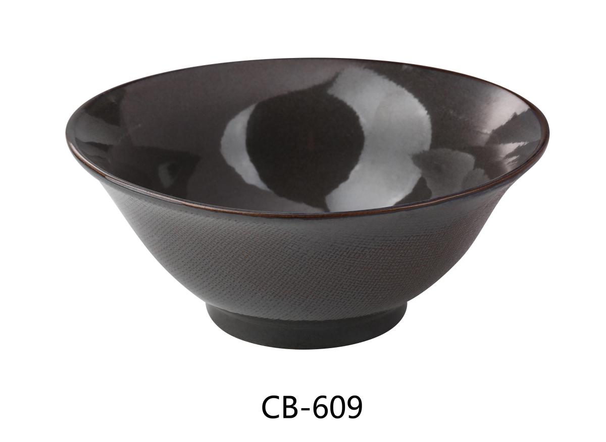 Picture of Yanco CB-609 Cowboy 8.5 x 3.5 in. Ramen Bowl, Brown - 43 oz - China - Pack of 12