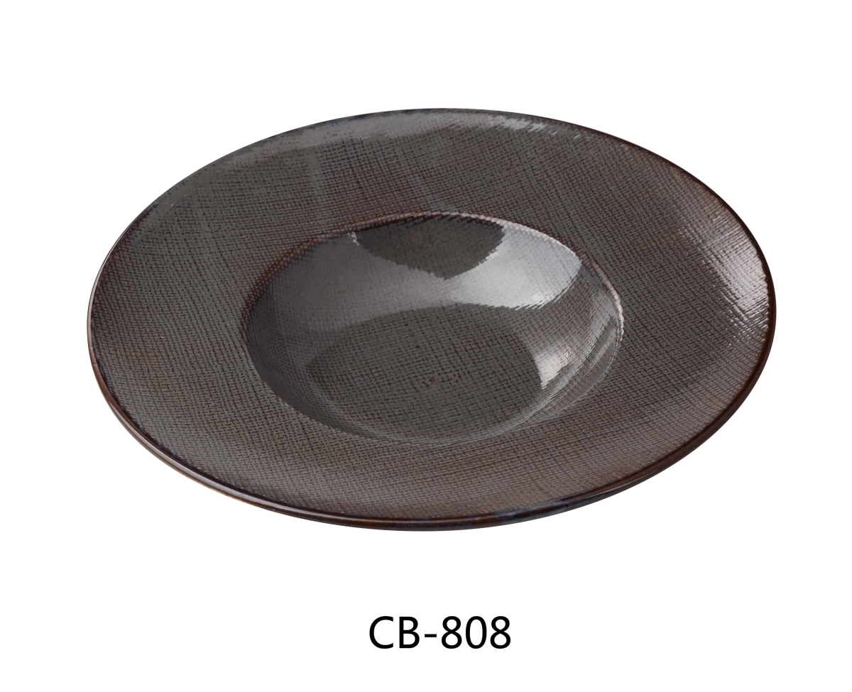 Picture of Yanco CB-808 Cowboy 9.5 x 2 in. Soup Plate, Brown - 10 oz - China - Pack of 12