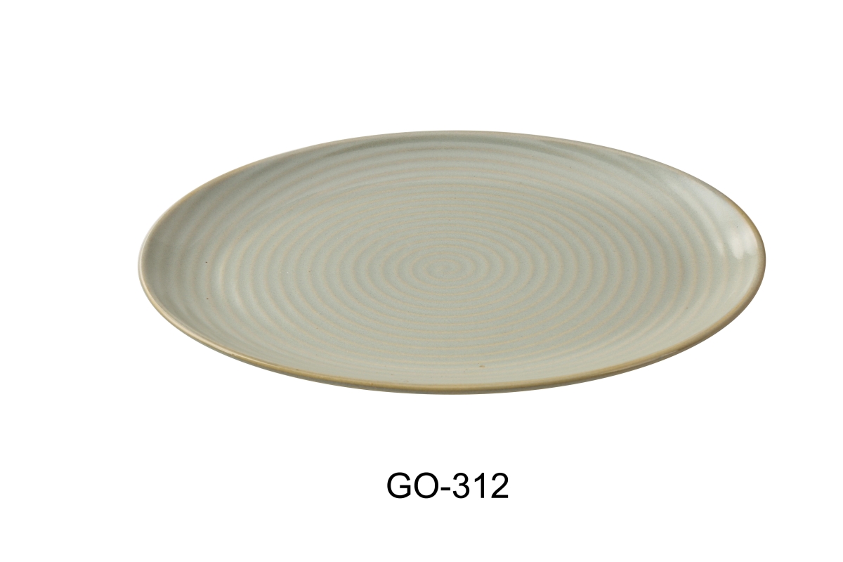 Picture of Yanco GO-312 Golden Coast 12 x 7.5 x 1 in. Oval Plate - China - Pack of 12