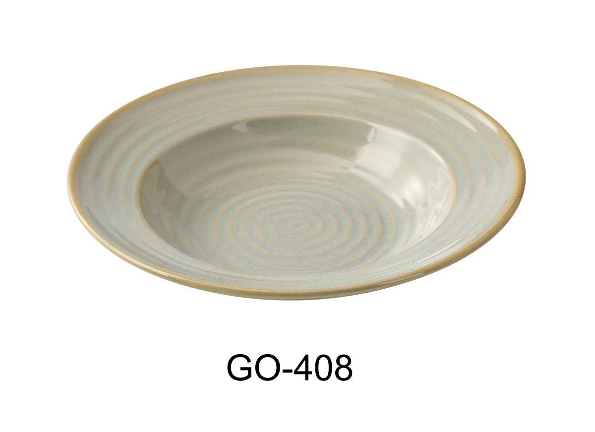 Picture of Yanco GO-408 Golden Coast 8 x 5.5 x 1.625 in. Soup Plate - 8.5 oz - China - Pack of 24