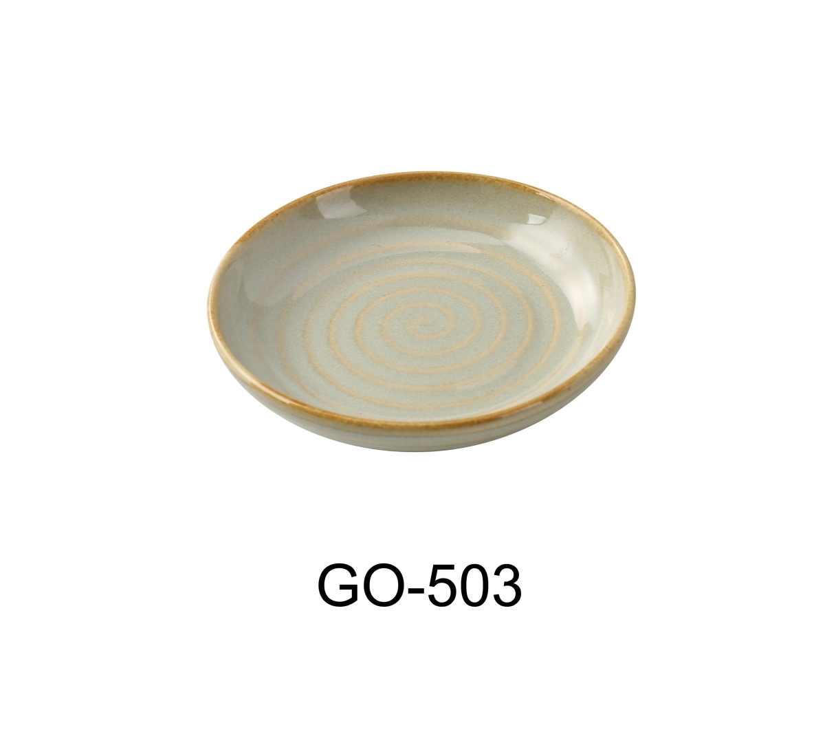 Picture of Yanco GO-503 Golden Coast 3.5 x 0.75 in. Sauce Dish - 1.5 oz - China - Pack of 48