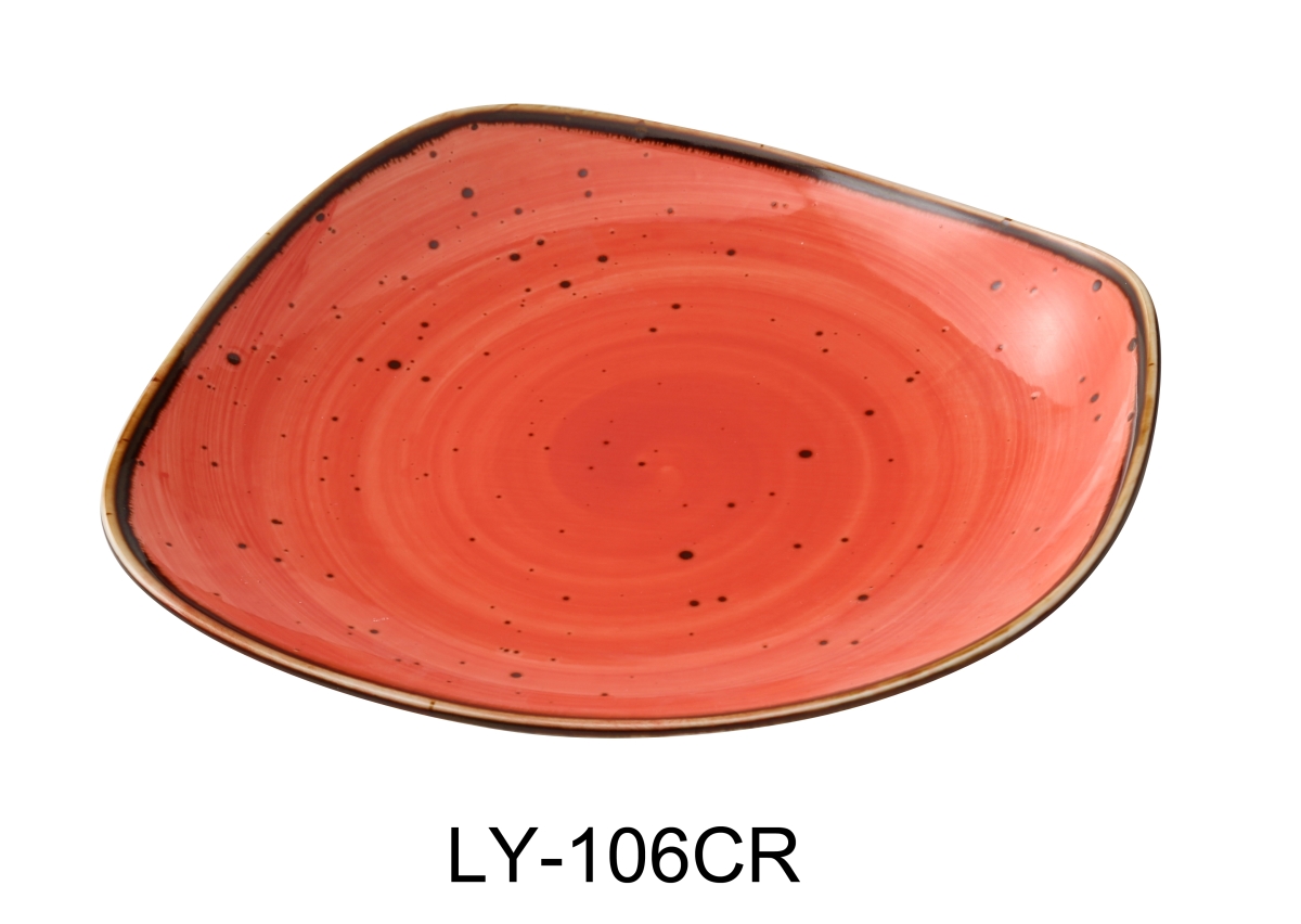 Picture of Yanco LY-106CR Lyon 5.75 in. Plate, Coral - Reactive Glaze - Pack of 36