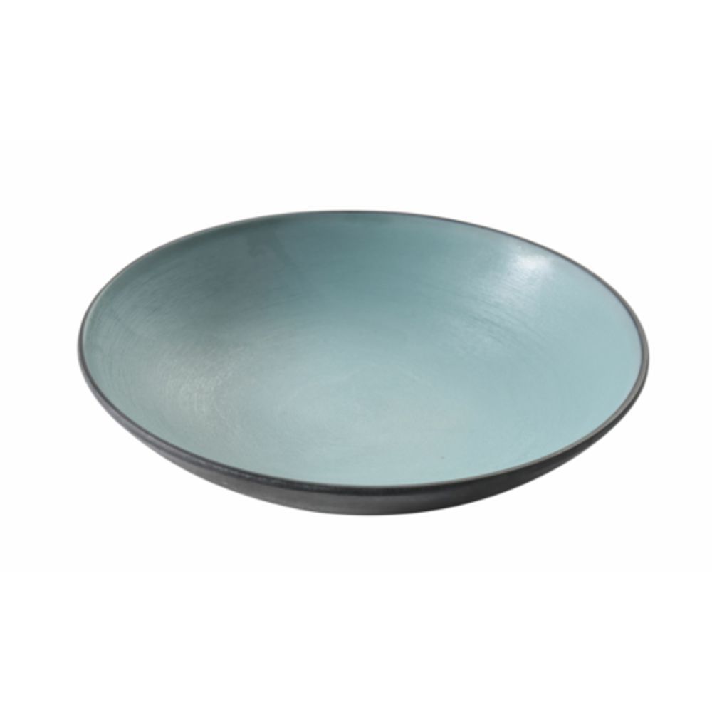 Picture of Yanco BM-307TL 12 oz Birmingham Melamine 7.50 x 11.50 in. Soup Bowl - Gray & Teal