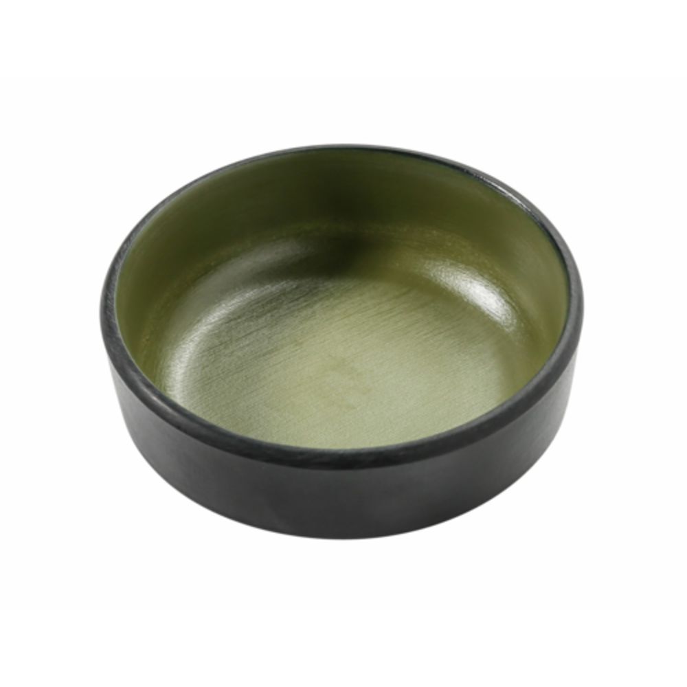 Picture of Yanco BM-4004GR 4 oz Birmingham Melamine 4 x 11.25 in. Sauce Dish - Gray & Green