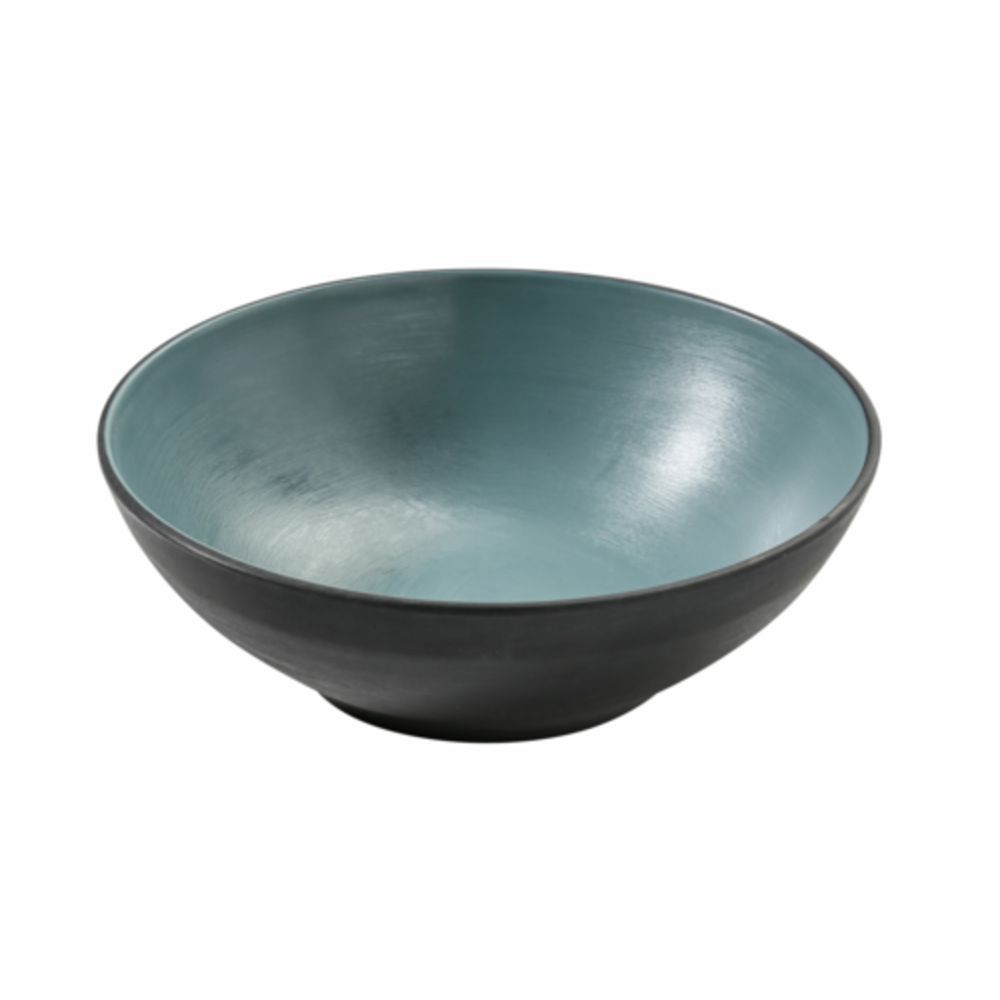 Picture of Yanco BM-407TL 24 oz Birmingham Melamine 7.25 x 2.75 in. Soup & Cereal Bowl - Gray & Teal
