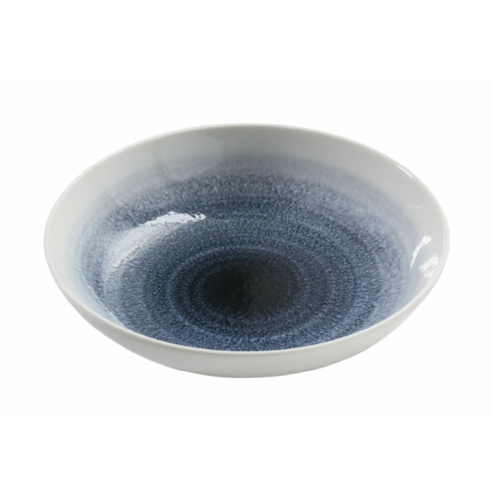 Picture of Yanco UN-608 30 oz Universe Chinaware 8.25 x 2 in. Salad & Soup Bowl - White & Blue
