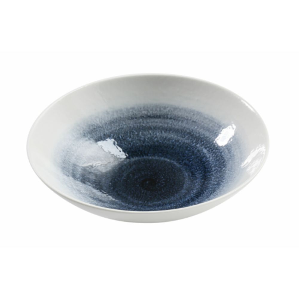 Picture of Yanco UN-609 26 oz Universe Chinaware 8.25 x 2.50 in. Ramen Bowl - White & Blue