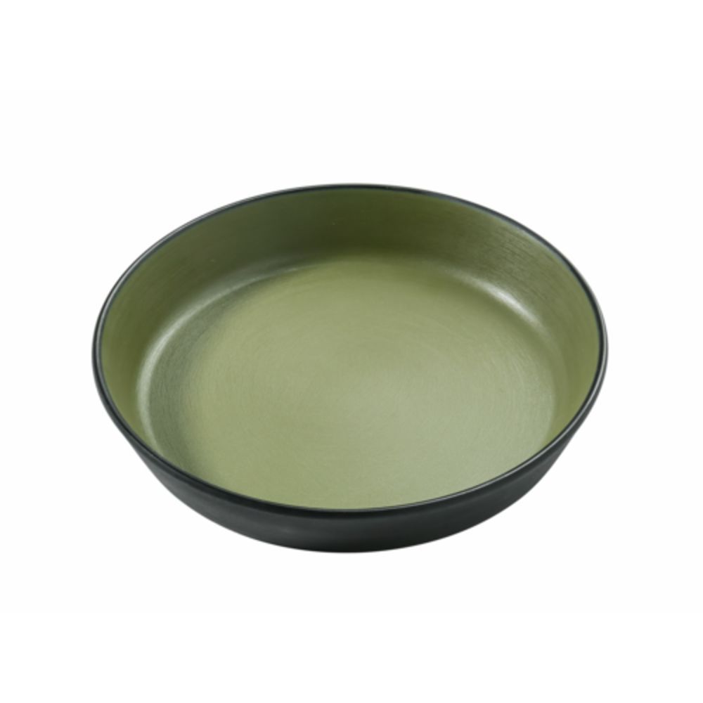 Picture of Yanco BM-505GR 8 oz Birmingham Melamine 5.50 x 1 in. Deep Dish - Gray & Green