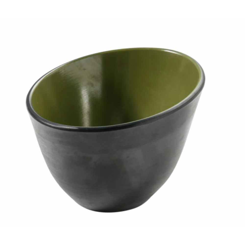 Picture of Yanco BM-705GR 35 oz Birmingham Melamine 7 x 5 in. Serving Sheer Bowl - Gray & Green