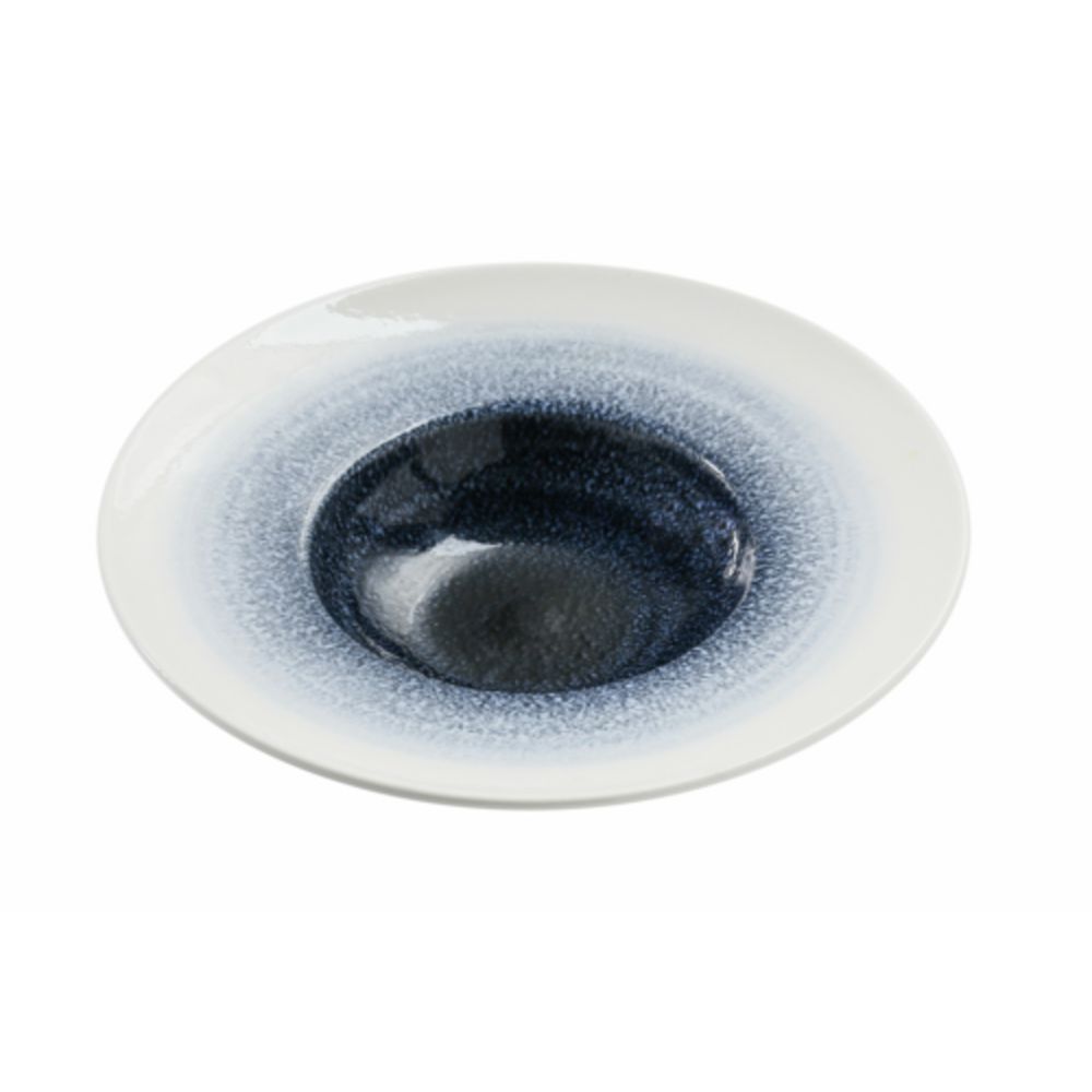 Picture of Yanco UN-509 7 oz Universe Chinaware 9.50 x 2 in. Soup Plate - White & Blue