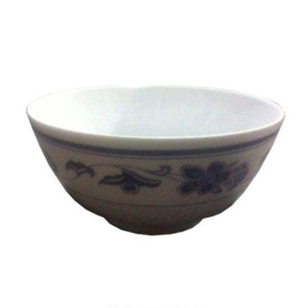 Picture of Yanco PO-5060 34 oz Peony Melamine 7 in. Bowl - White & Blue