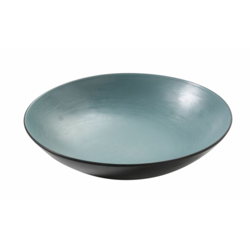 Picture of Yanco BM-309TL 30 oz Birmingham Melamine 9.50 x 2.50 in. Salad & Pasta Bowl - Gray & Teal