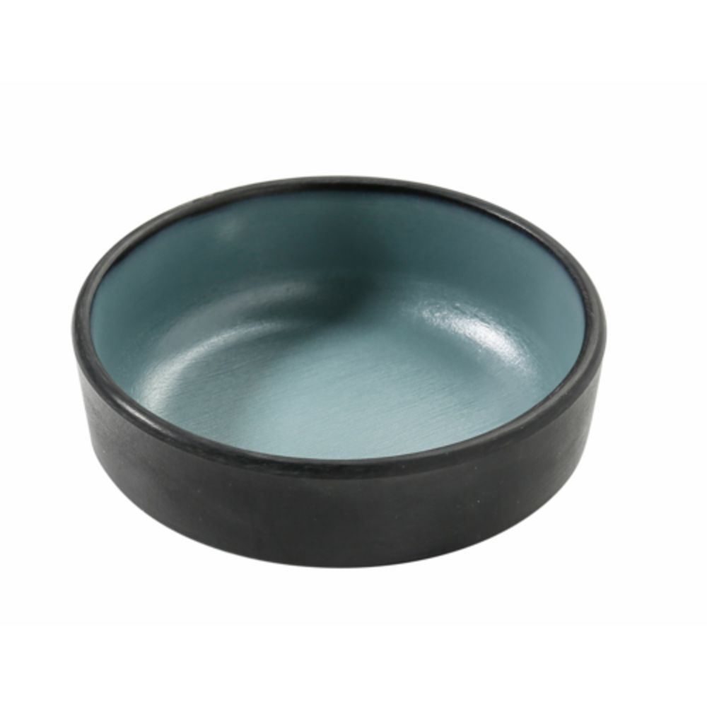 Picture of Yanco BM-4004TL 4 oz Birmingham Melamine 4 x 11.25 in. Sauce Dish - Gray & Teal
