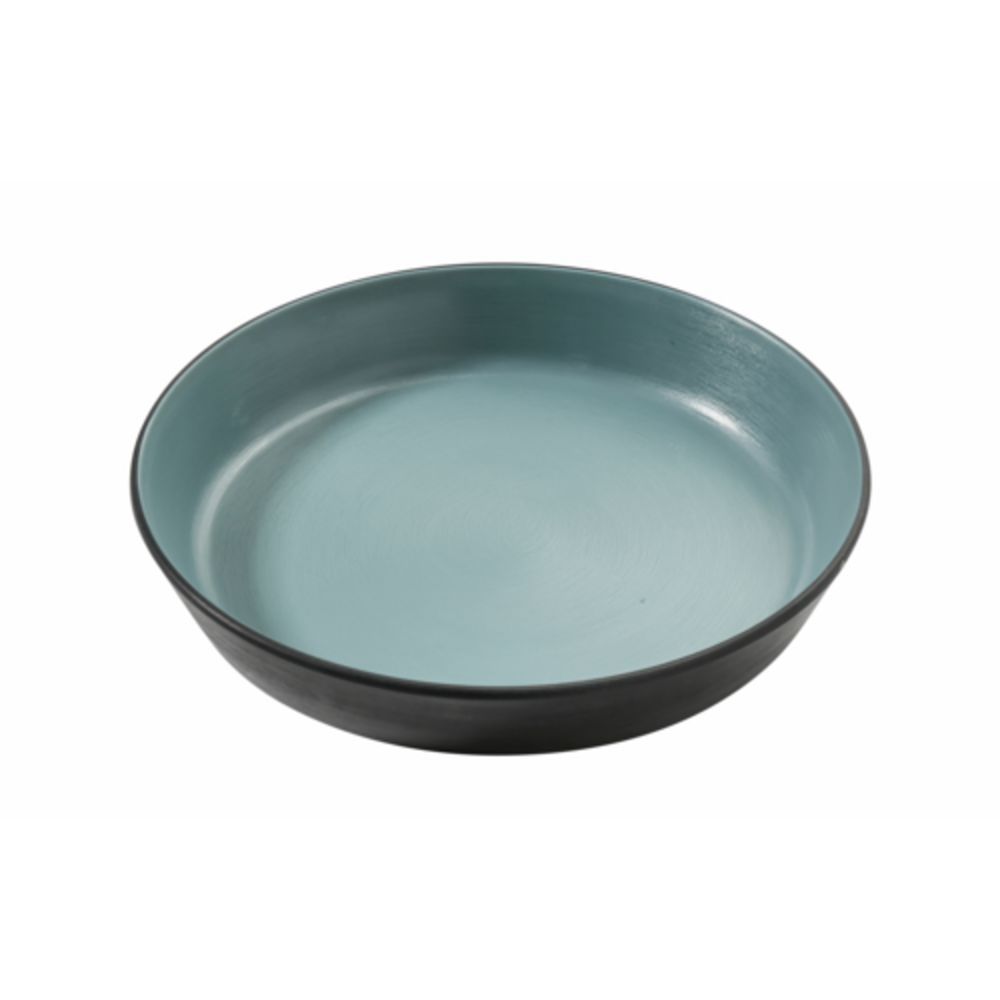 Picture of Yanco BM-506TL 12 oz Birmingham Melamine 6.50 x 1.25 in. Deep Dish - Gray & Teal