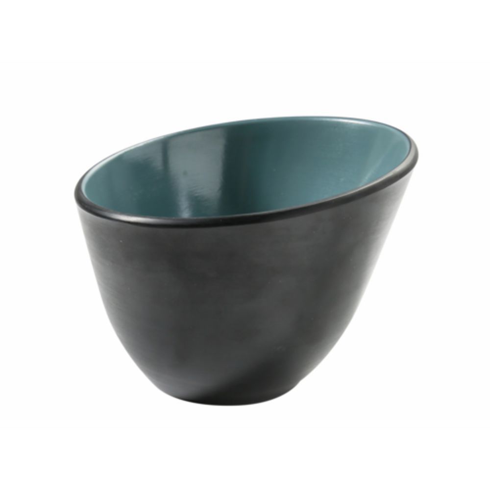 Picture of Yanco BM-705TL 35 oz Birmingham Melamine 7 x 5 in. Serving Sheer Bowl - Gray & Teal
