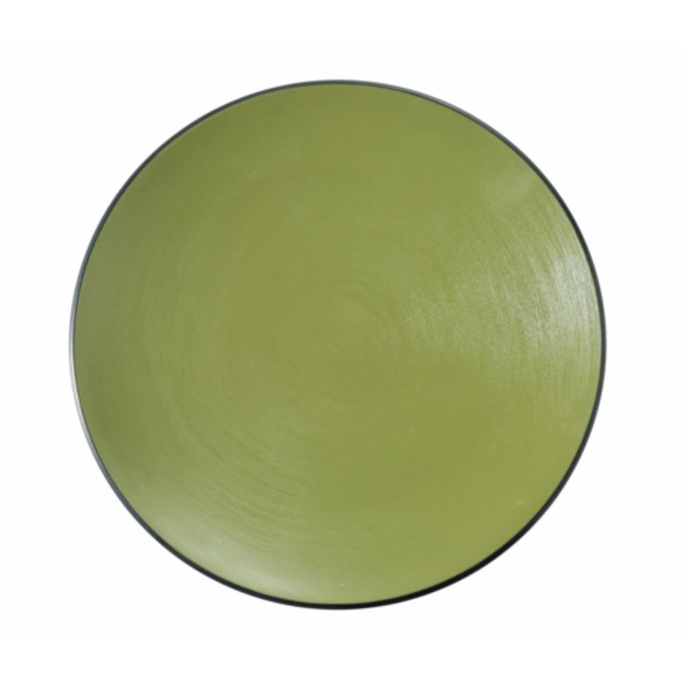 Picture of Yanco BM-111GR Birmingham Melamine 11.50 x 11.25 in. Round Plate - Gray & Green