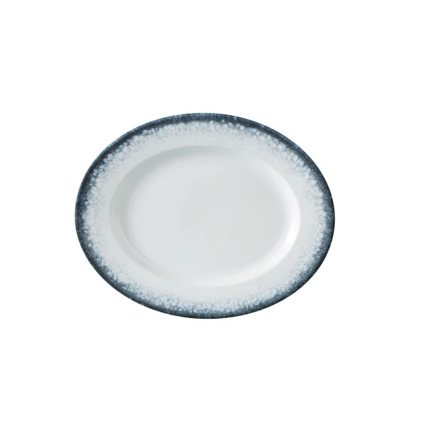 Picture of Yanco International MR-213 12.87 x 10.12 x 1.12 in. Mars Oval Plate, White & Blue