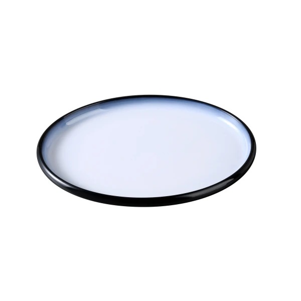 Picture of Yanco International SN-212 12 x 8.5 x 1.12 in. Sentry Oval Plate, White & Black