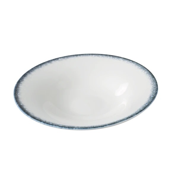 Picture of Yanco International MR-412 11.75 x 2.37 in. Mars Salad Plate, White & Blue - 30 oz