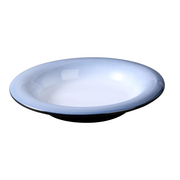 Picture of Yanco International SN-409 9 x 1.5 in. Sentry Soup Bowl, White & Black - 14 oz