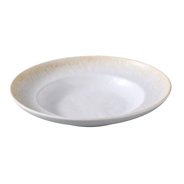 Picture of Yanco International OP-611 11.25 x 3.12 in. Optimum Deep Mediterranean Bowl, White & Brown - 22 oz
