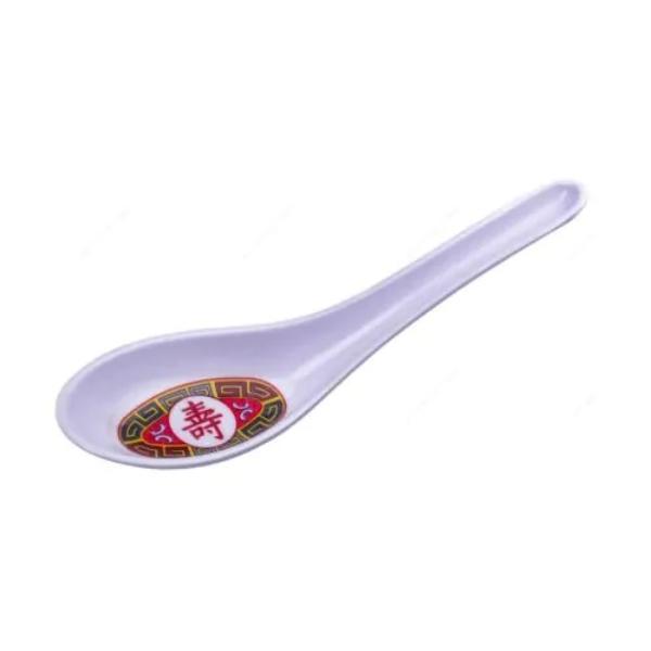 Picture of Yanco International LG-7003 5.5 in. Melamine Spoon with Chinese Style, Red & White - Small