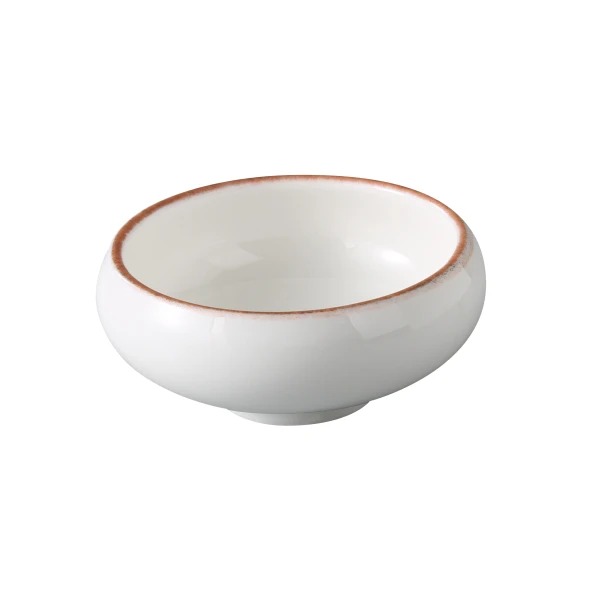 Picture of Yanco International PR-503 3.75 x 1.5 in. Porto Snack Bowl, White & Brown - 3.5 oz