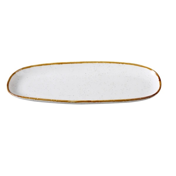 Picture of Yanco International GL-215 14.12 x 5.37 x 1.25 in. Glory Oval Plate, White